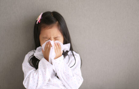 Child with respiratory illness symptoms